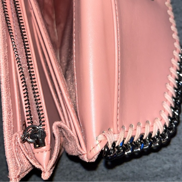 Salmon/dusty pink Stella McCartney wallet - Picture 2 of 6